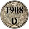 1908-D Barber Dime