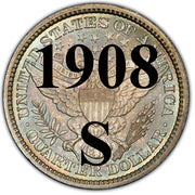 1908-S Barber Quarter