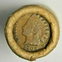 1909 Indian End / BU Wheat End ~ Estate Sale ~ Wheat Rolls Unsearched Cents US Coin Pennies