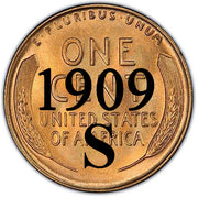 1909-S Lincoln Wheat Cent KEY DATE