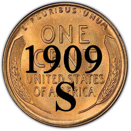 1909-S US Lincoln Cent on sale Key DATE!