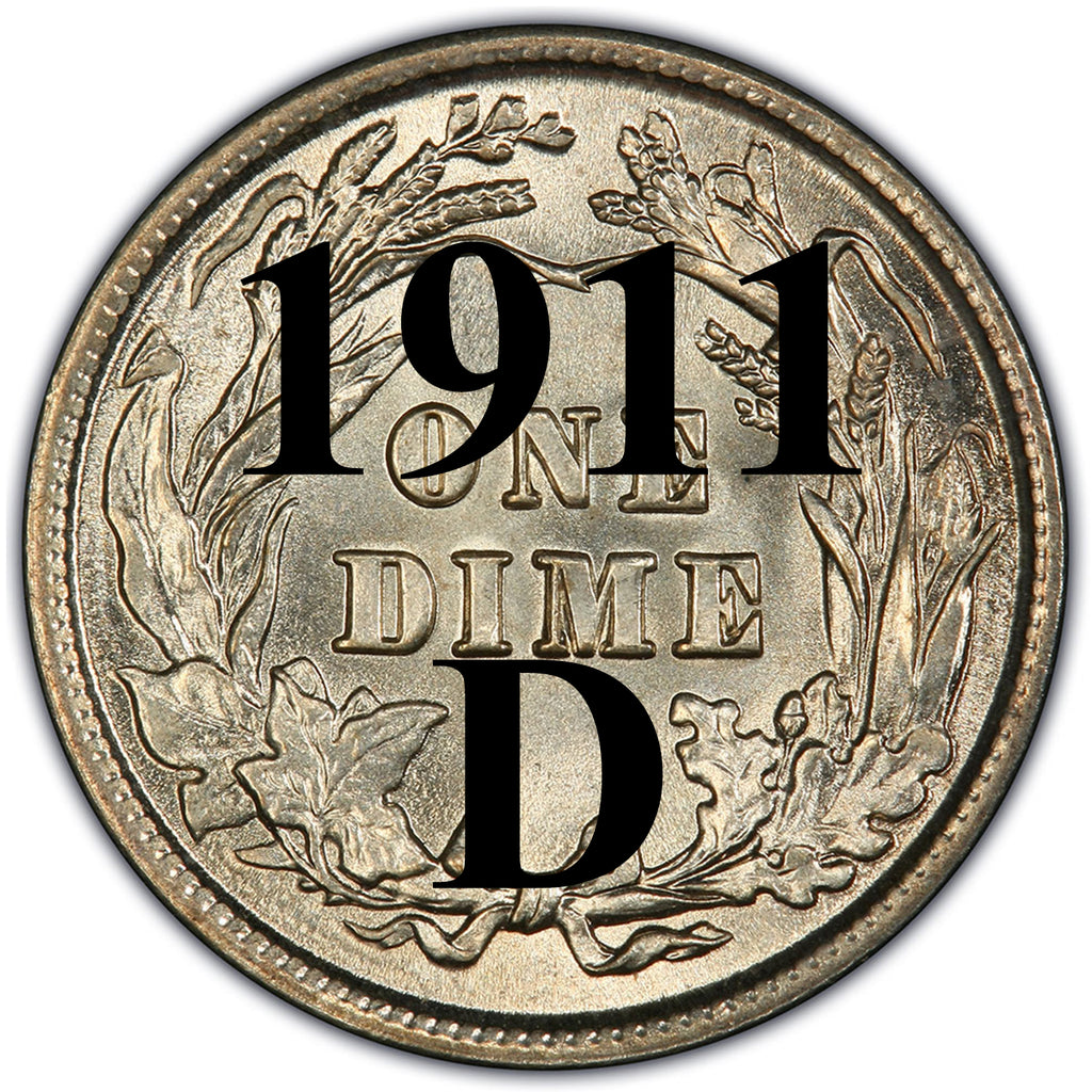 1911-D Barber Dime