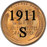 1911-S Lincoln Wheat Cent