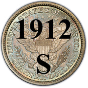 1912-S Barber Quarter