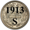 1913-S Barber Dime