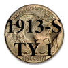 1913-S TYPE 2 Buffalo Nickel