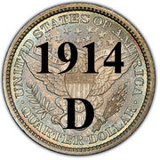 1914-D Barber Quarter