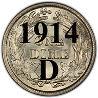 1914-D Barber Dime