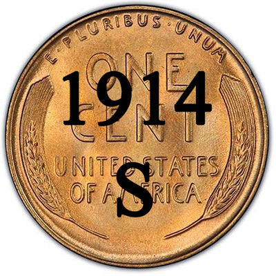 1914-S Lincoln Wheat Cent