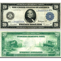 1914 $20 "Cleveland" Federal Reserve Note