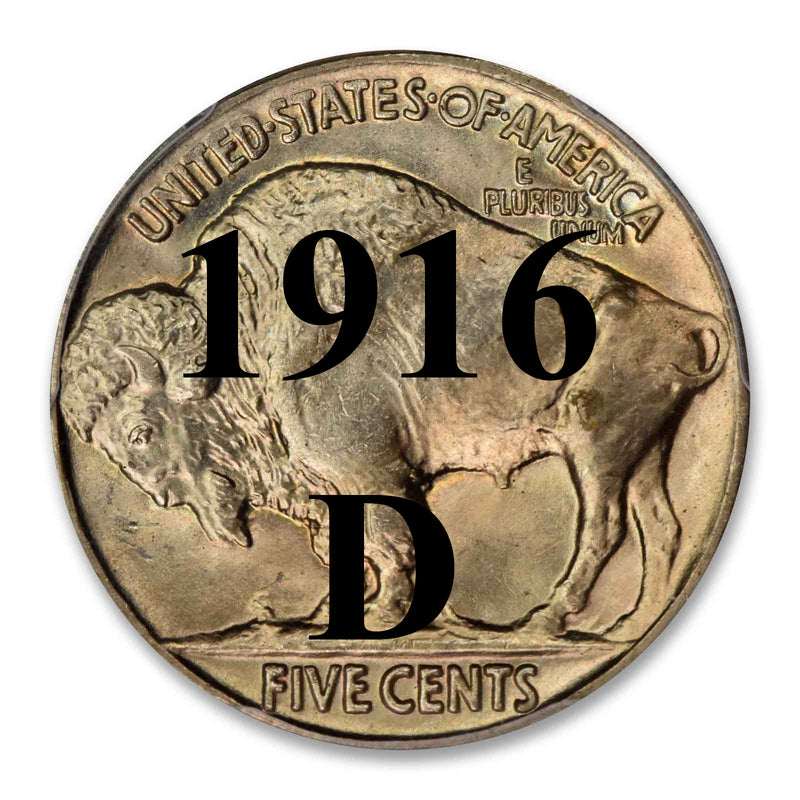 1916-D Buffalo Nickel