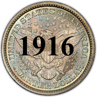 1916 Barber Quarter