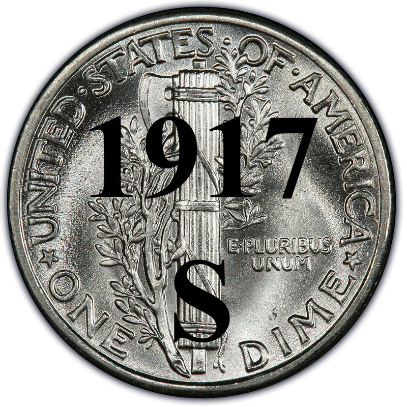 Fashion 1917 s dime