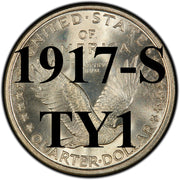 1917-S TYPE 1 Standing Liberty Quarter