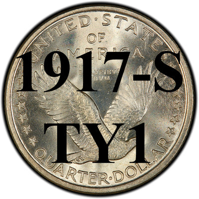 1917-S TYPE 1 Standing Liberty Quarter