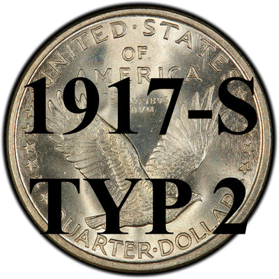 1917-S TYPE 2 Standing Liberty Quarter