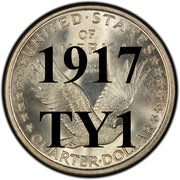1917 TYPE 1 Standing Liberty Quarter
