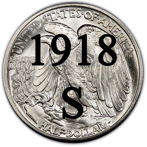 1918-S Walking Liberty Half Dollar | Palm Island 1918-S Walking Liberty Half Dollar | Palm Island
