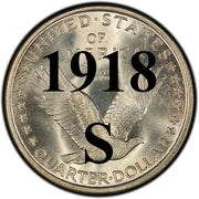 1918-S Standing Liberty Quarter