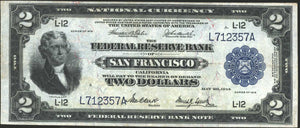 1918 $2 "Battleship" Federal Reserve Bank Note