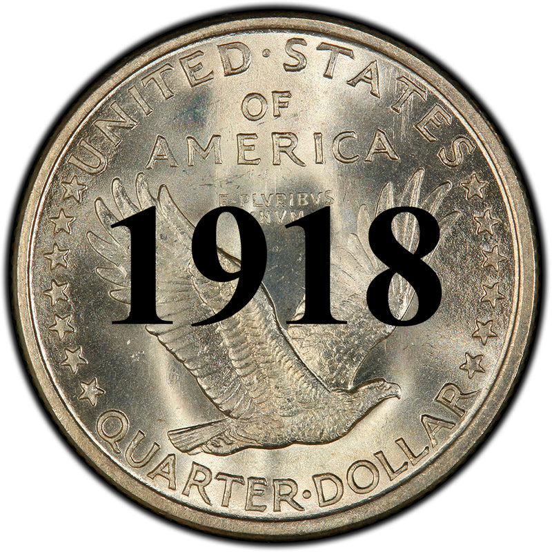 1918 Standing Liberty Quarter | Palm Island