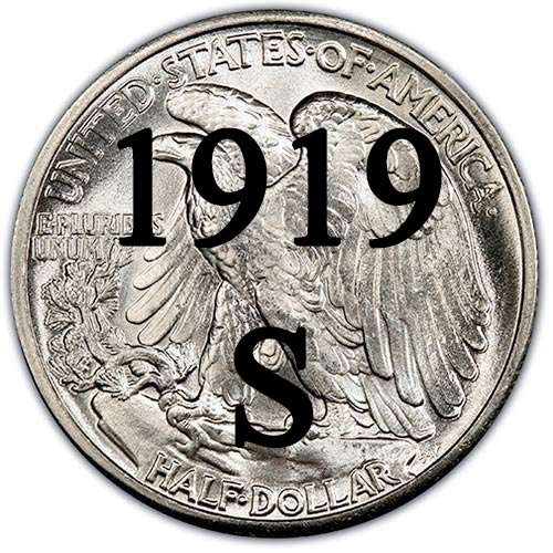 1919-S Walking Liberty Half Dollar | Palm Island