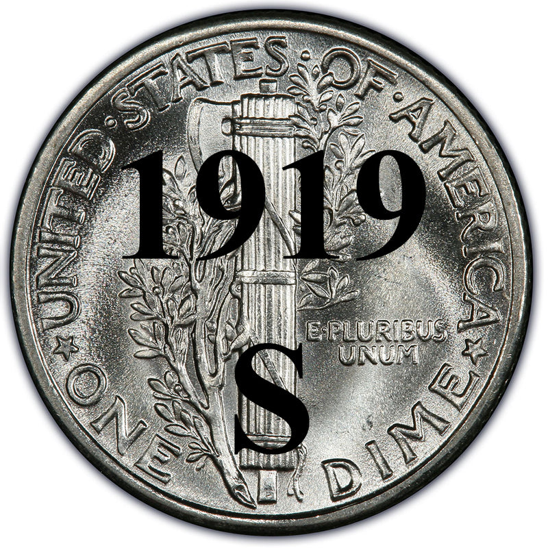 1919-S Mercury Dime | Palm Island
