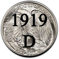 1919-D Walking Liberty Half Dollar