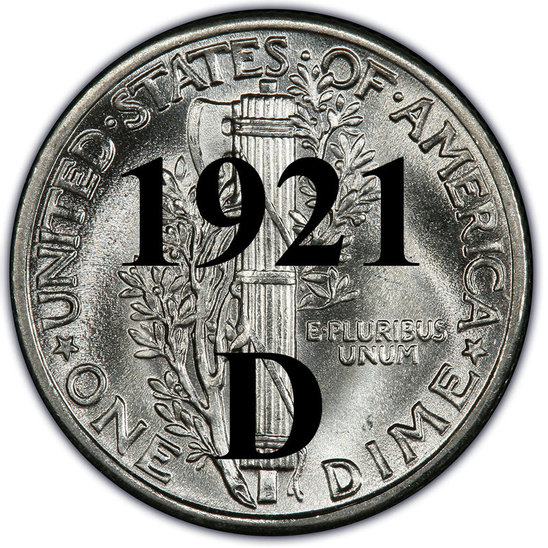 1921-D Mercury Dime | Palm Island