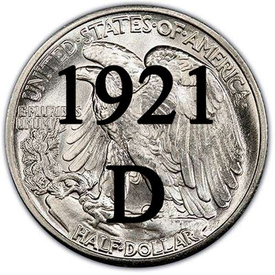 1921-D Walking Liberty Half Dollar