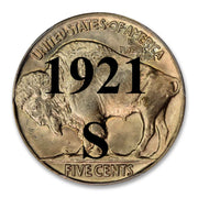 1921-S Buffalo Nickel