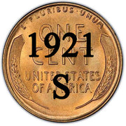 1921-S Lincoln Wheat Cent