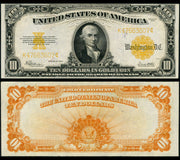 1922 $10 "Hillegas" Gold Certificate