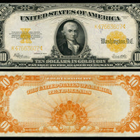 1922 $10 "Hillegas" Gold Certificate
