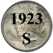 1923-S Peace Dollar
