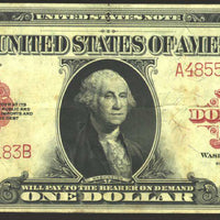 1923 $1 "Red Seal" US Legal Tender Note