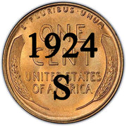 1924-S Lincoln Wheat Cent