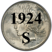 1924-S Peace Dollar