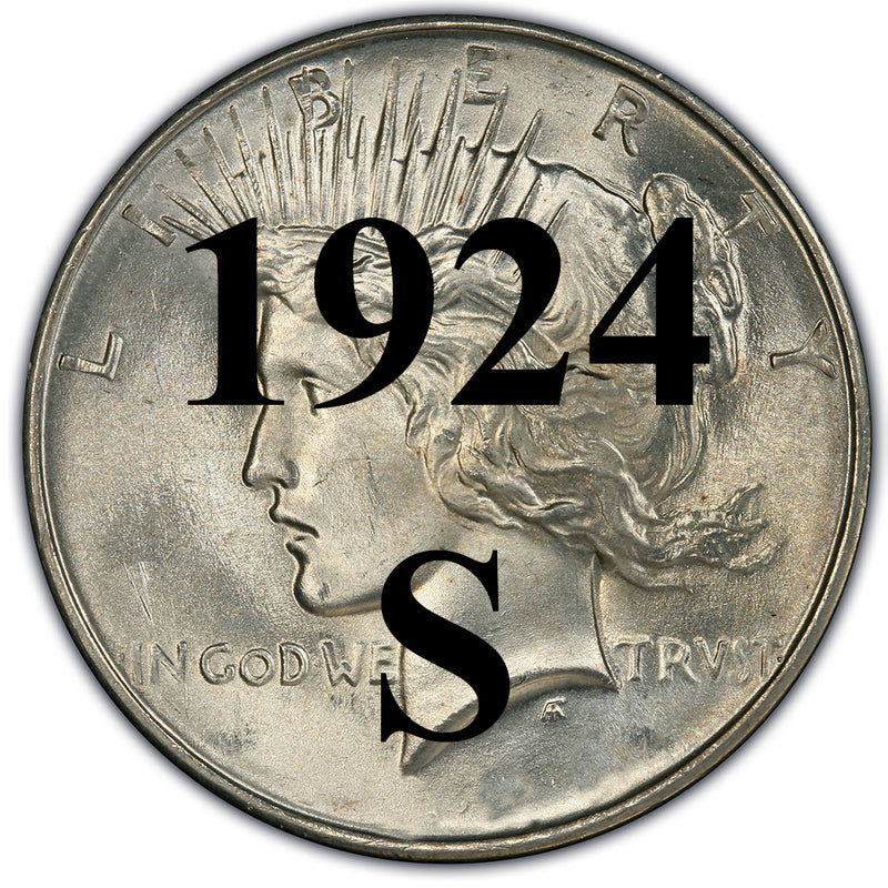 1924-S Peace Dollar | Palm Island