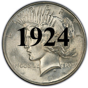 1924 Peace Dollar