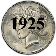 1925 Peace Dollar