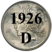 1926-D Peace Dollar
