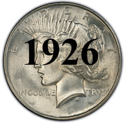 1926 Peace Dollar