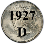 1927-D Peace Dollar