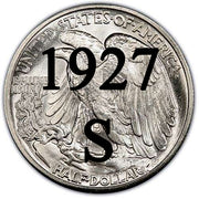 1927-S Walking Liberty Half Dollar