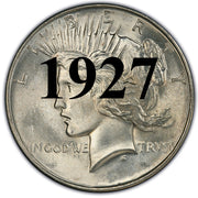 1927 Peace Dollar