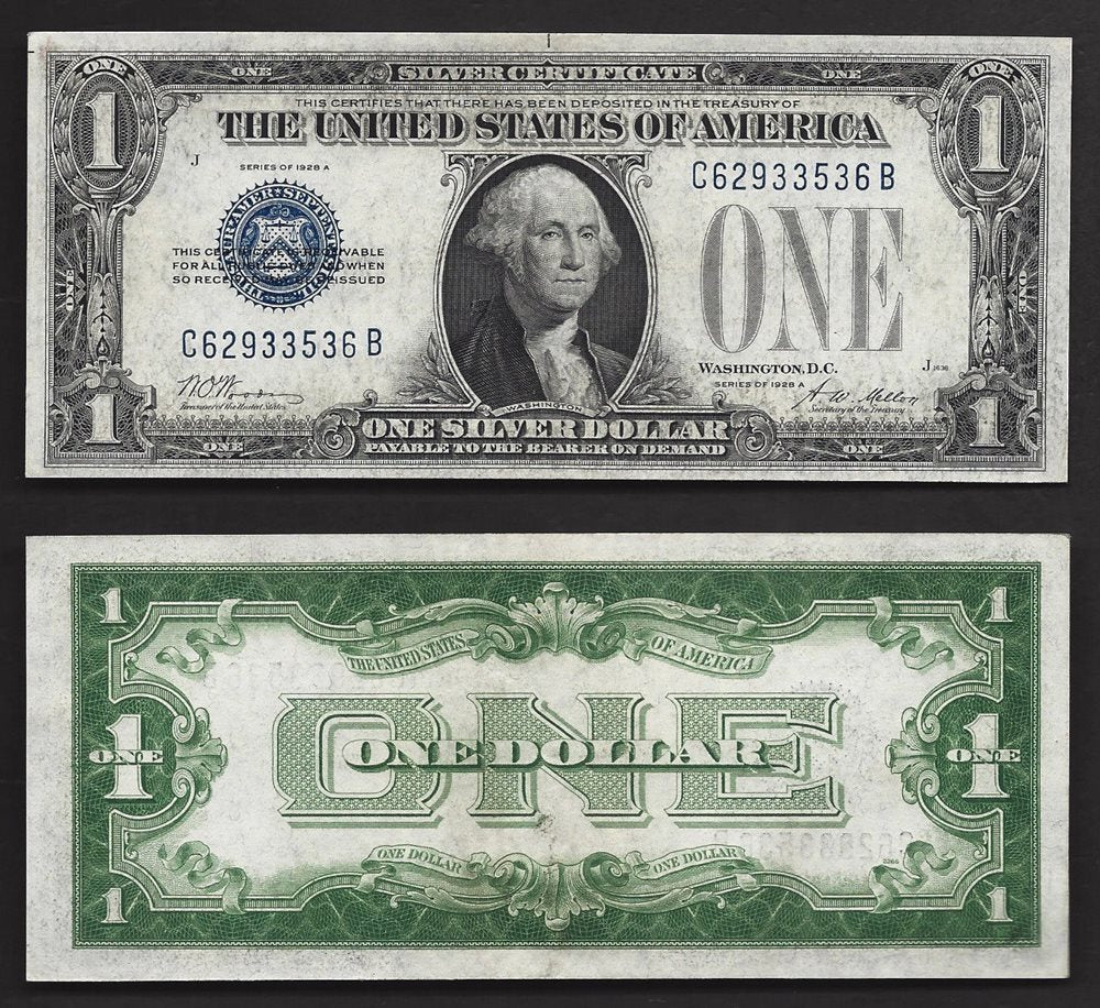 1928 $1 "Funny Back" Silver Certificate