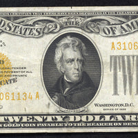 1928 $20 Gold Certificate
