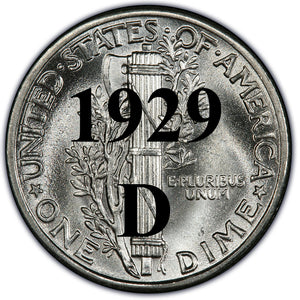 1929-D Mercury Dime