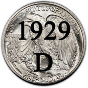 1929-D Walking Liberty Half Dollar